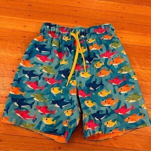 Baby Shark Nickelodeon Pink Fong blue swim trunks